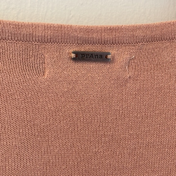 PRANA MADELINE SWEATER WOMEN'S SIZE XL ORGANIC COTTON PINK LIGHTWEIGHT - Picture 8 of 10